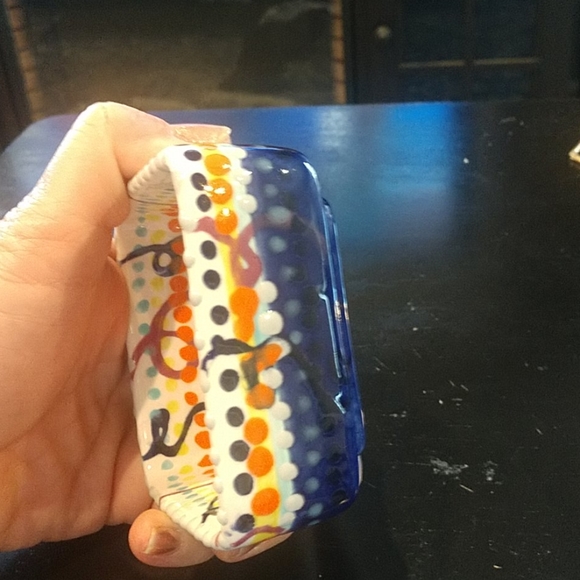 5 For 25.00/Handmade Trinket/sauce dish,petite,Floral painted - Picture 4 of 5